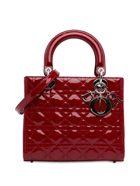 bolsa satchel Cannage Lady Dior mediana 2015 